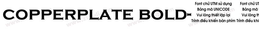 copperplate bold字体转换